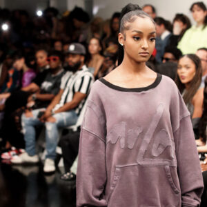 1 OF 1 UNISEX LARGE PURPLE “LOVE, KELLY” CREW NECK / NYFW SZN 1 / COLLECTION 1