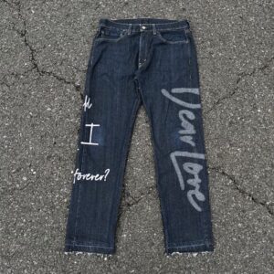 “DEAR LOVE, SHOULD I WAIT FOREVER?” EMBROIDERED JEANS / NYFW SZN 1 / COLLECTION 1
